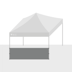 Foldable tent - sidewalls half