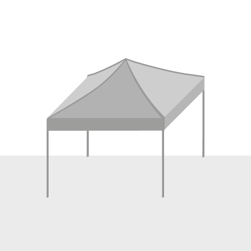 Foldable tent - full range unprinted