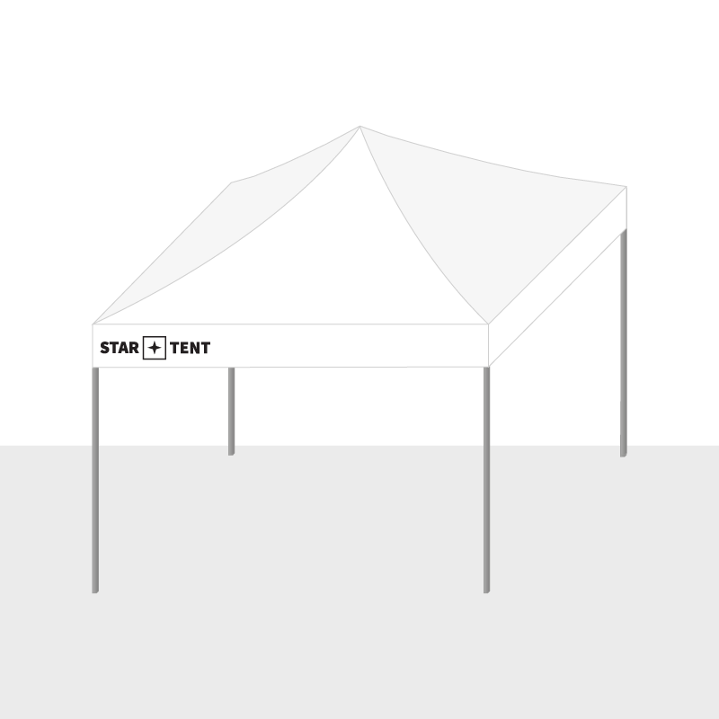 Tente pliable - startent cadre et toit imprim&eacute;e