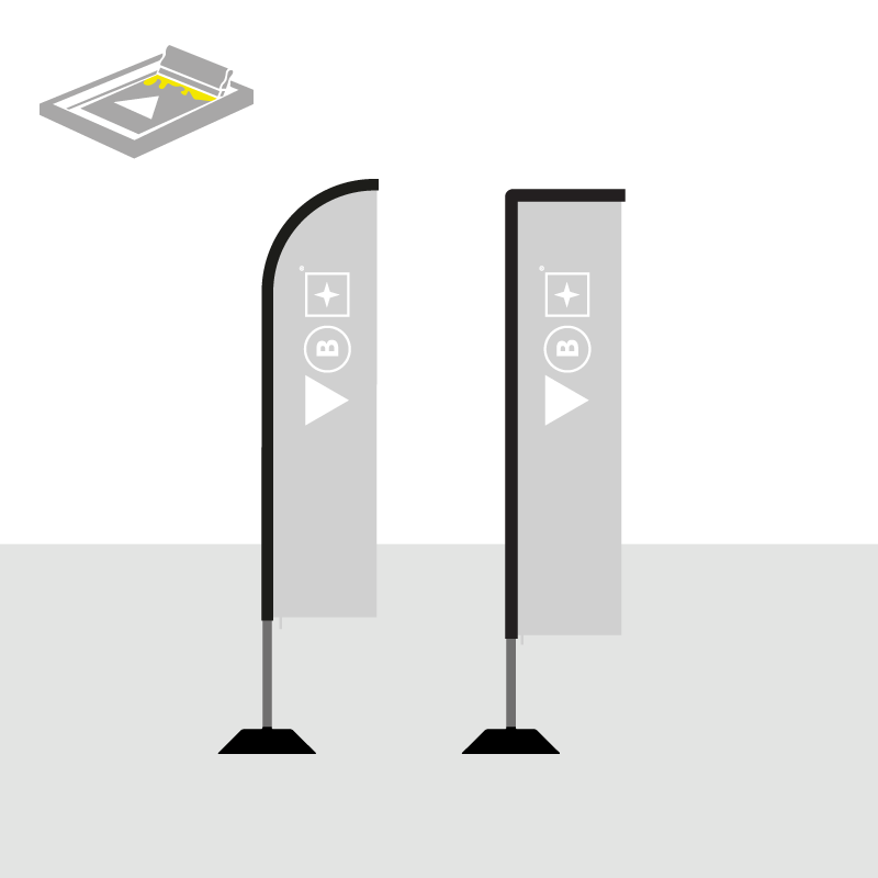 Windbanner - sérigraphie
